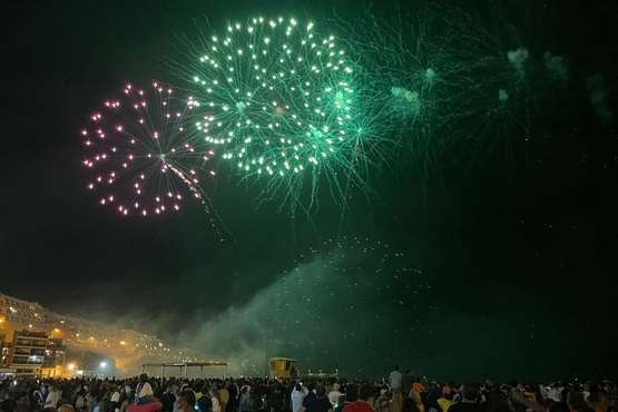 Espectáculo pirotécnico de Melenara 2022/Francisco Javier Santana, TA, Jesús Ruiz y Antonio Alí.